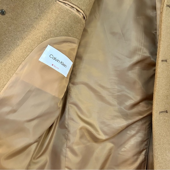 Calvin Klein Men’s Wool-Blend Overcoat - Picture 8 of 10